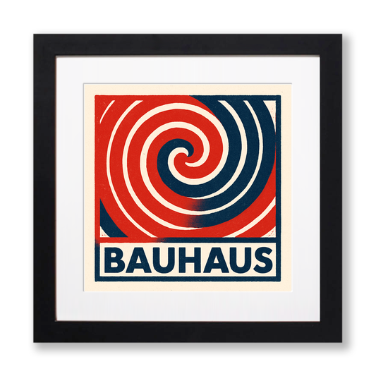 Bauhaus Design Linoprint-Style Art (c400)