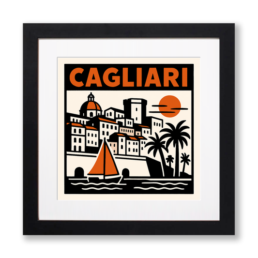 Cities Linoprint-Style Art (c222)