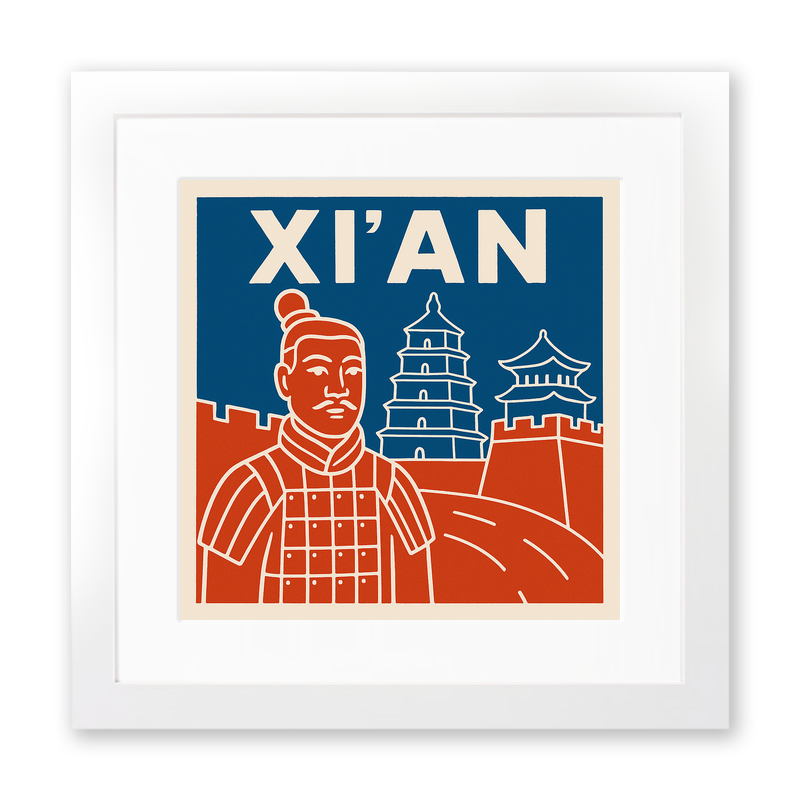 Cities Linoprint-Style Art (c52)