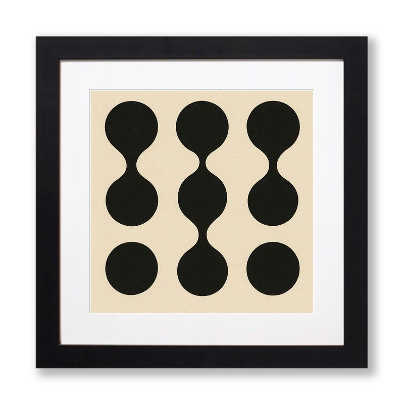 Bauhaus Design Linoprint-Style Art (c410)