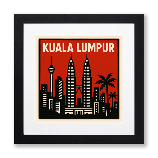 Cities Linoprint-Style Art (c169)