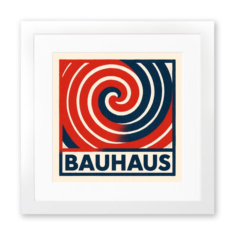 Bauhaus Design Linoprint-Style Art (c400)