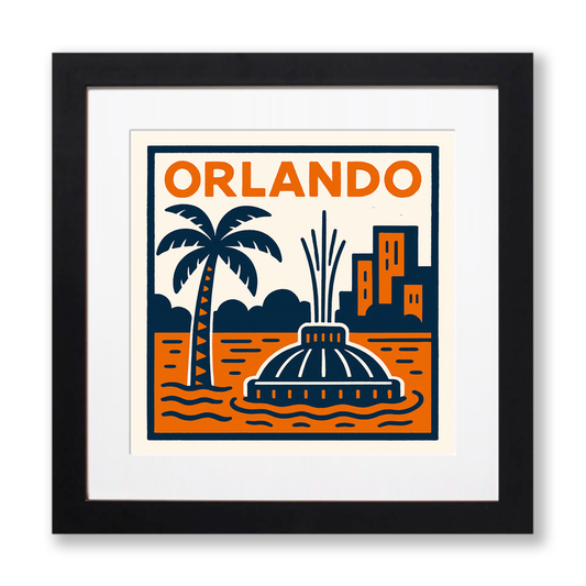 Cities Linoprint-Style Art (c127)