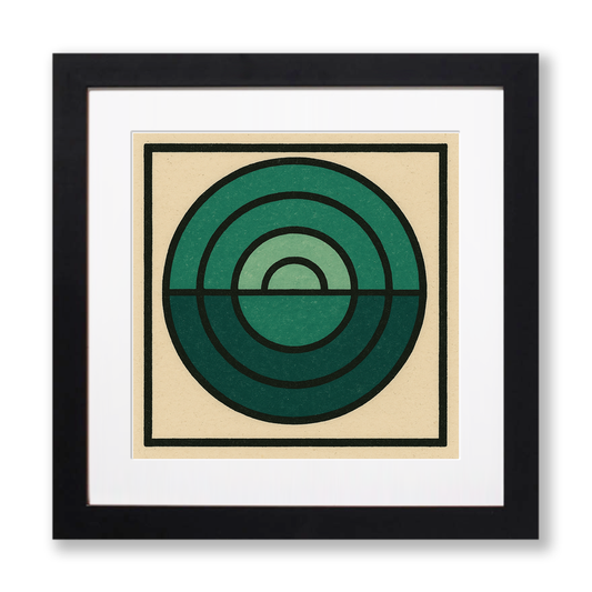 Bauhaus Design Linoprint-Style Art (c469)