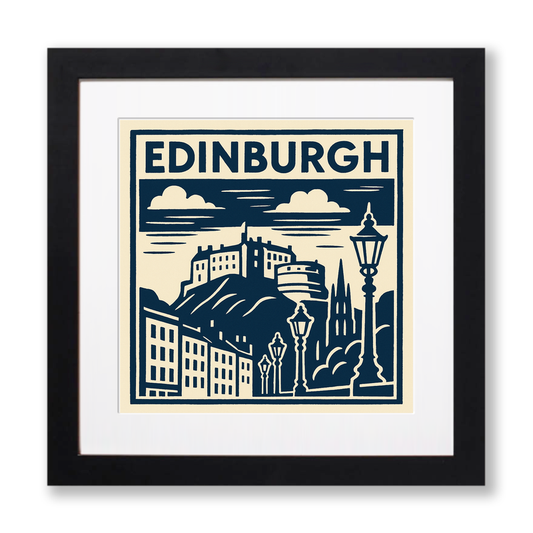 Cities Linoprint-Style Art (c200)