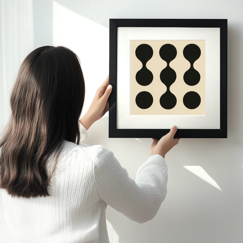 Bauhaus Design Linoprint-Style Art (c410)