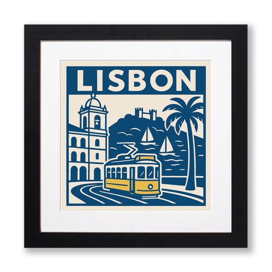 Cities Linoprint-Style Art (c162)