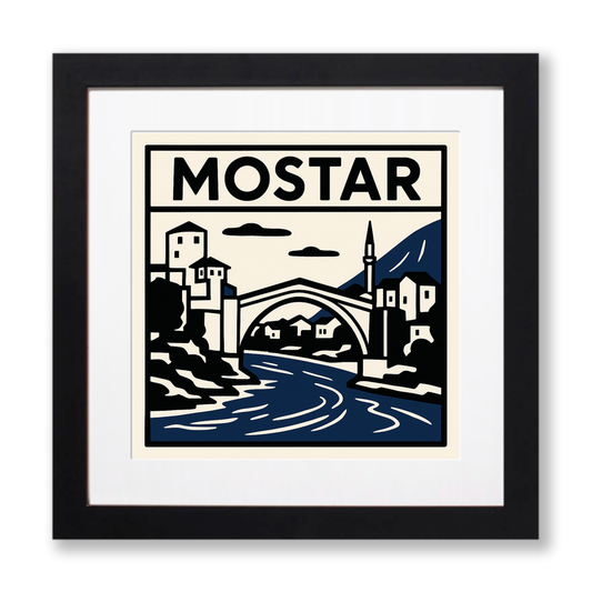 Cities Linoprint-Style Art (c140)