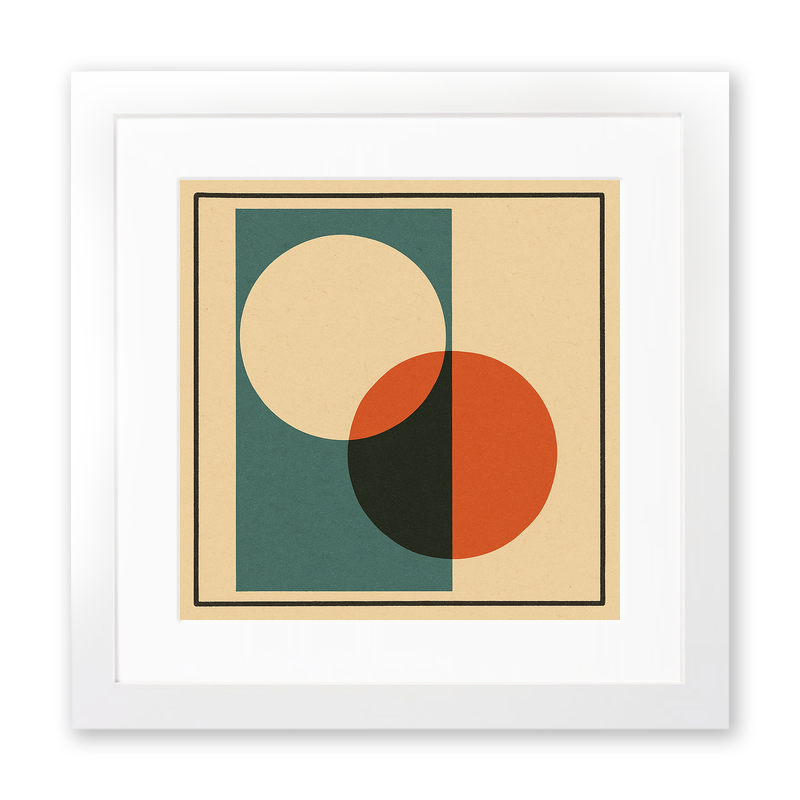 Bauhaus Design Linoprint-Style Art (c439)