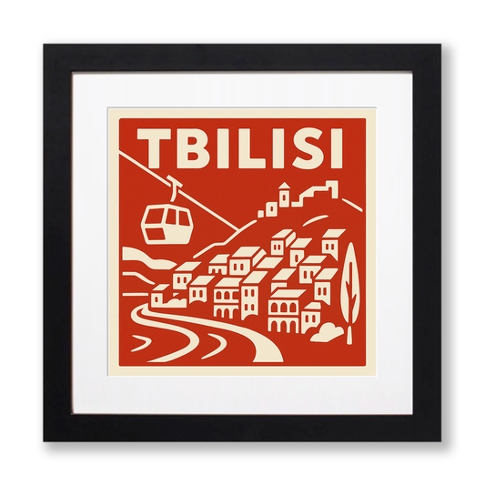 Cities Linoprint-Style Art (c73)