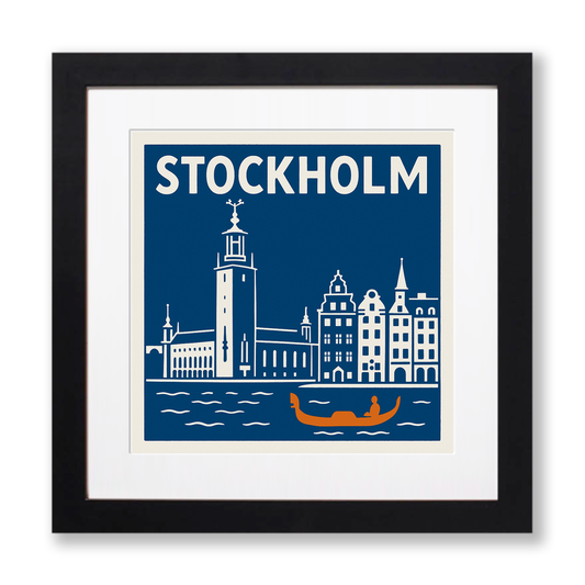 Cities Linoprint-Style Art (c83)