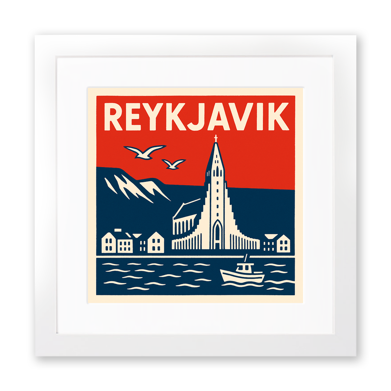Cities Linoprint-Style Art (c109)