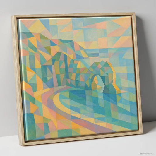 Framed Canvas Natural Frame