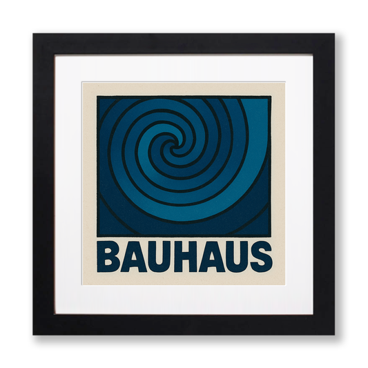 Bauhaus Design Linoprint-Style Art (c432)