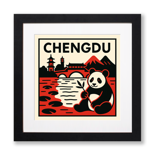 Cities Linoprint-Style Art (c213)