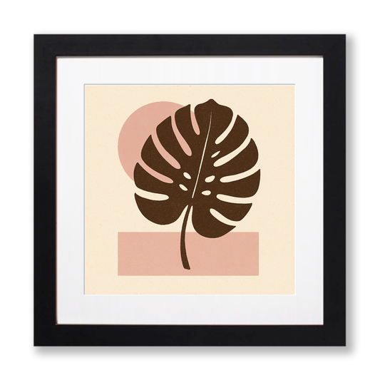 Flowers and Plants Linoprint-Style Art (c530)