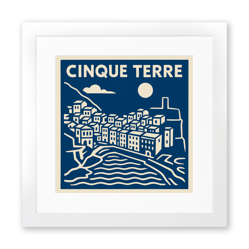 Cities Linoprint-Style Art (c210)