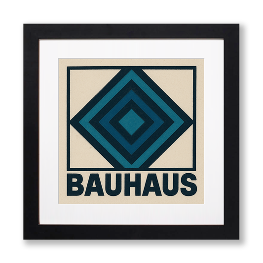 Bauhaus Design Linoprint-Style Art (c480)