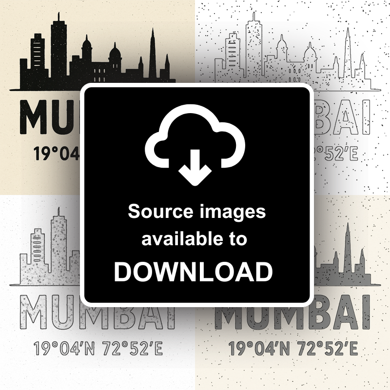 Place Coordinates Linoprint-Style Art (c279)
