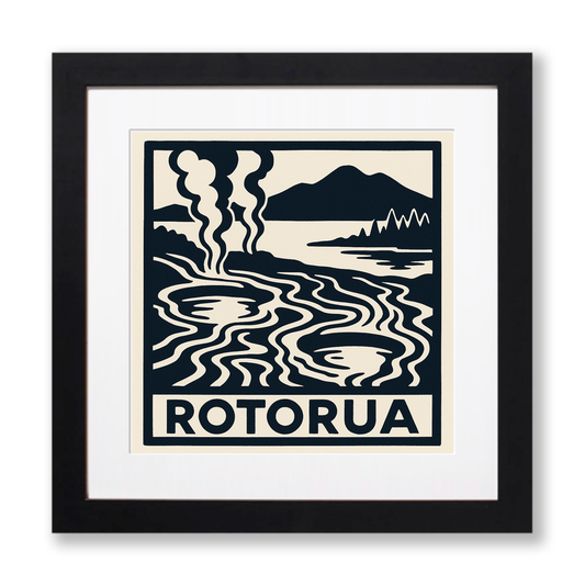 Cities Linoprint-Style Art (c104)