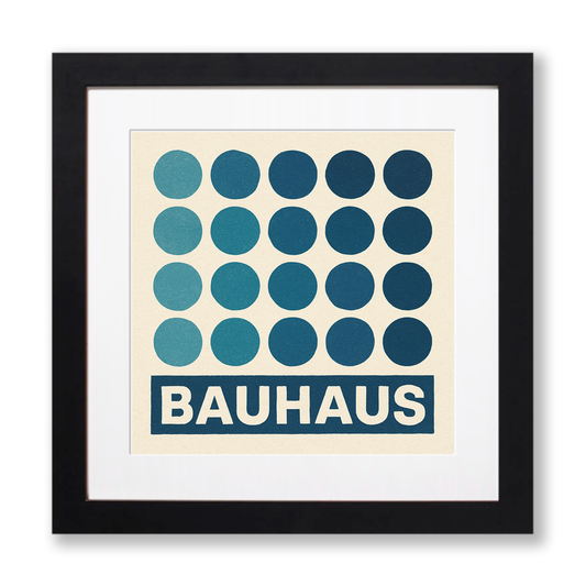 Bauhaus Design Linoprint-Style Art (c483)