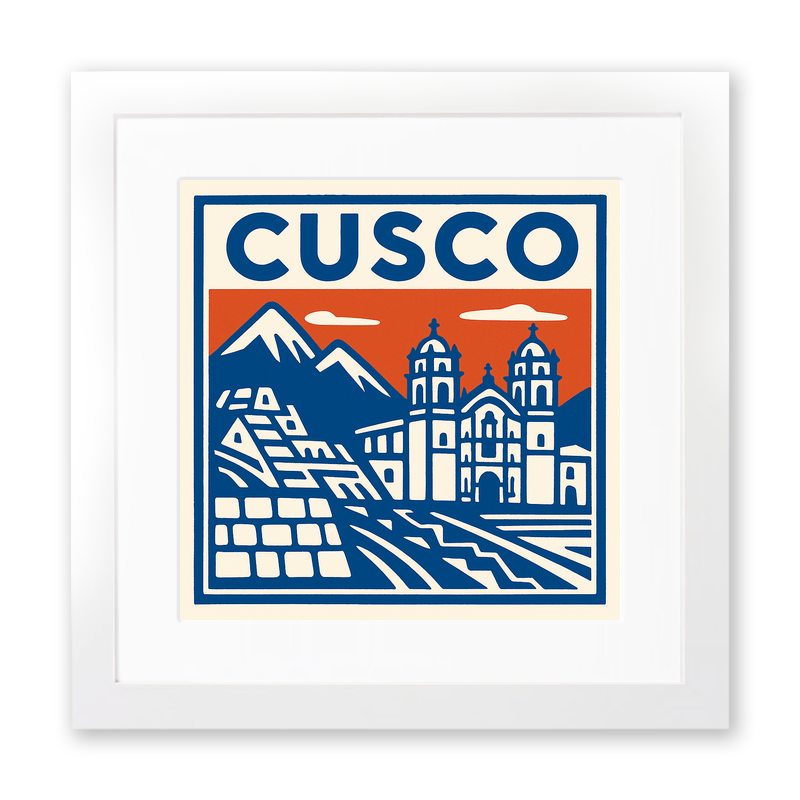 Cities Linoprint-Style Art (c206)
