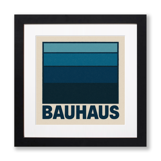 Bauhaus Design Linoprint-Style Art (c481)