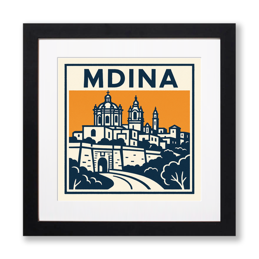 Cities Linoprint-Style Art (c149)