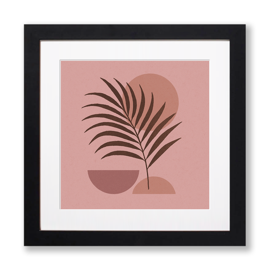 Flowers and Plants Linoprint-Style Art (c522)