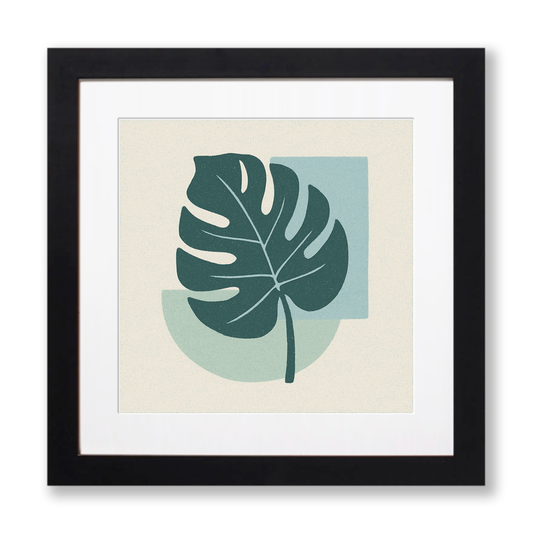 Flowers and Plants Linoprint-Style Art (c521)