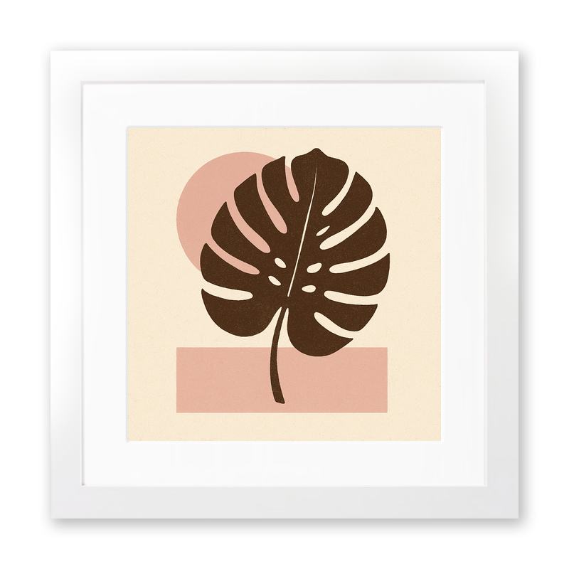 Flowers and Plants Linoprint-Style Art (c530)