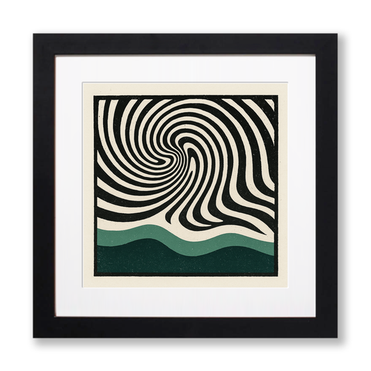 Bauhaus Design Linoprint-Style Art (c416)