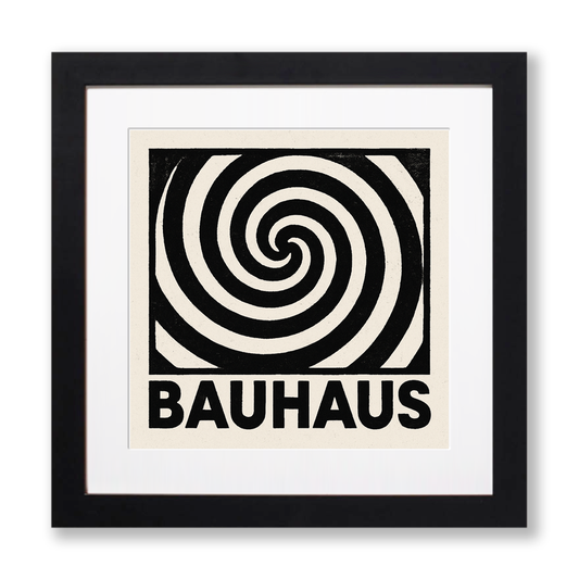 Bauhaus Design Linoprint-Style Art (c446)