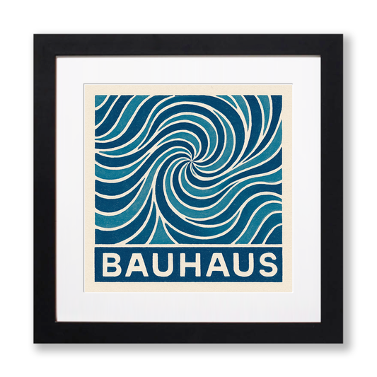 Bauhaus Design Linoprint-Style Art (c484)