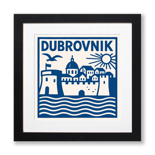 Cities Linoprint-Style Art (c201)