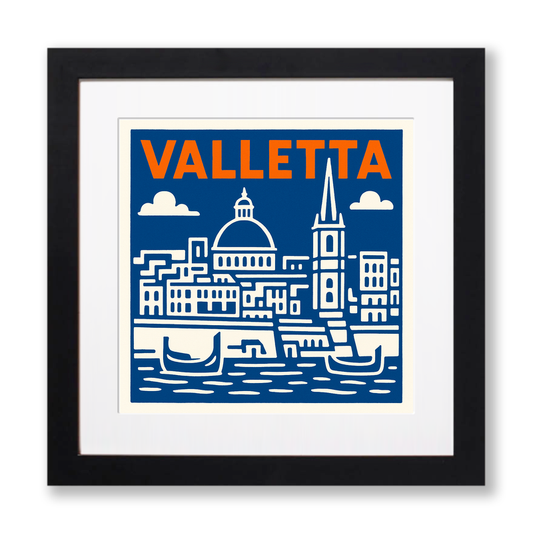 Cities Linoprint-Style Art (c65)