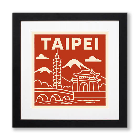 Cities Linoprint-Style Art (c77)