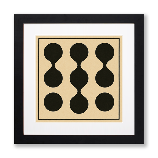 Bauhaus Design Linoprint-Style Art (c402)