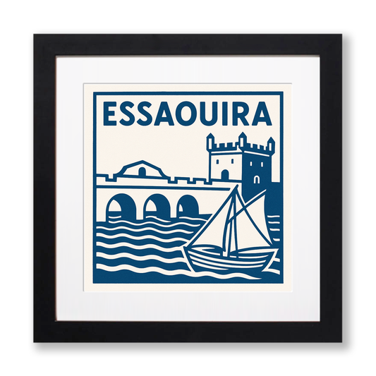 Cities Linoprint-Style Art (c198)