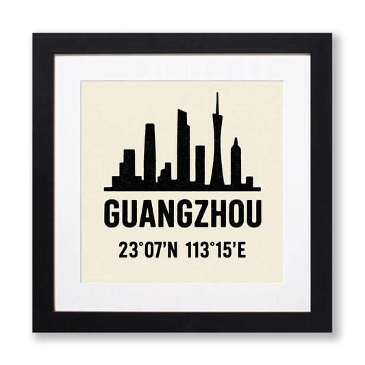 Place Coordinates Linoprint-Style Art (c273)