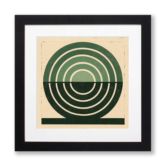 Bauhaus Design Linoprint-Style Art (c470)