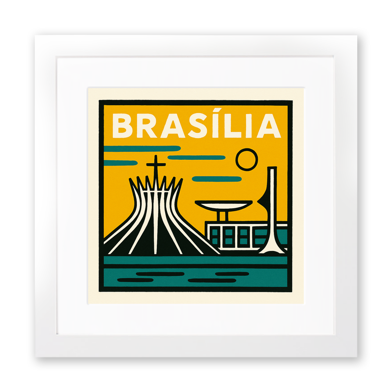 Cities Linoprint-Style Art (c228)