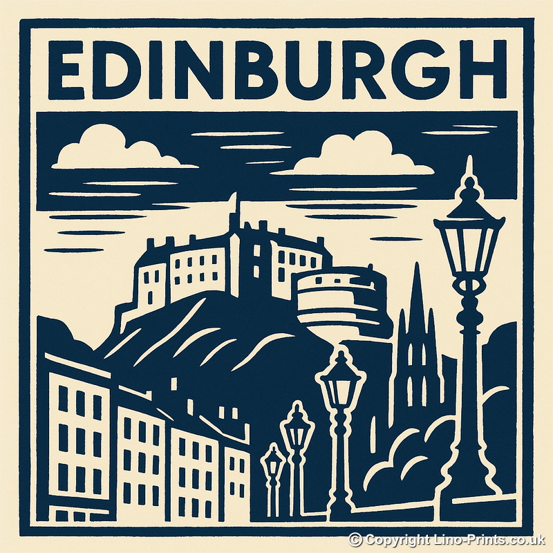 Cities Linoprint-Style Art (c200)