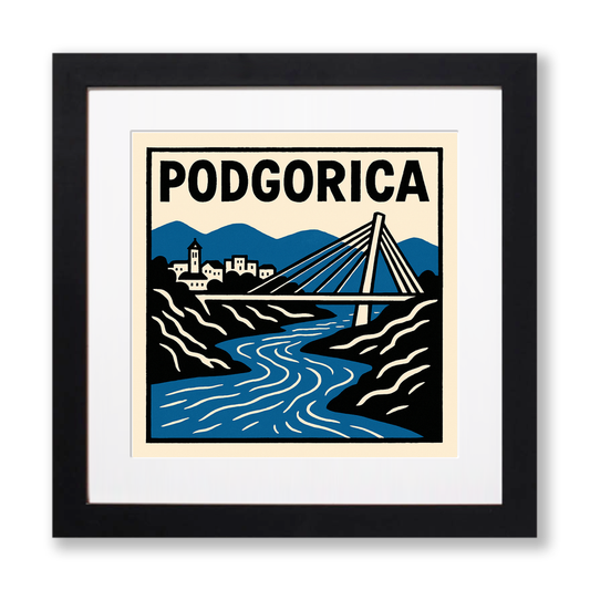 Cities Linoprint-Style Art (c116)