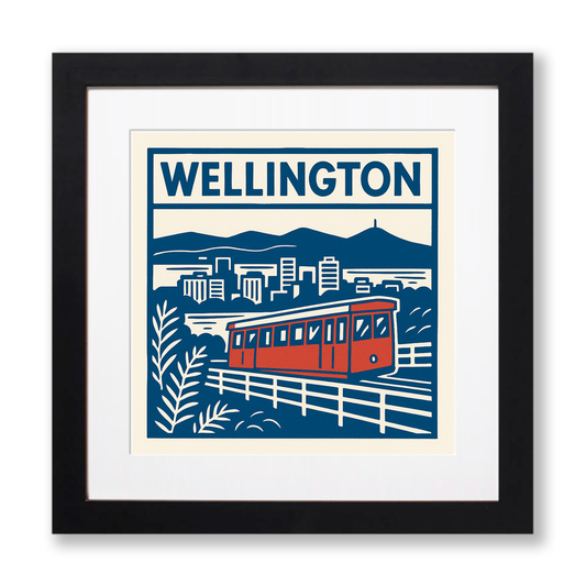 Cities Linoprint-Style Art (c55)