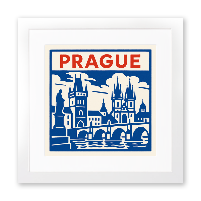 Cities Linoprint-Style Art (c114)