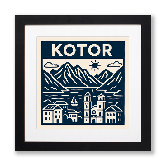 Cities Linoprint-Style Art (c172)