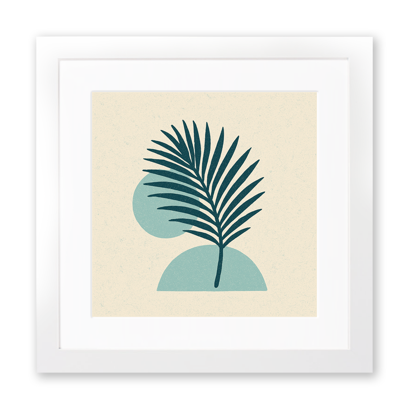 Flowers and Plants Linoprint-Style Art (c496)