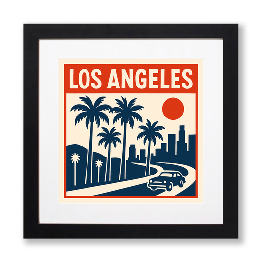 Cities Linoprint-Style Art (c159)