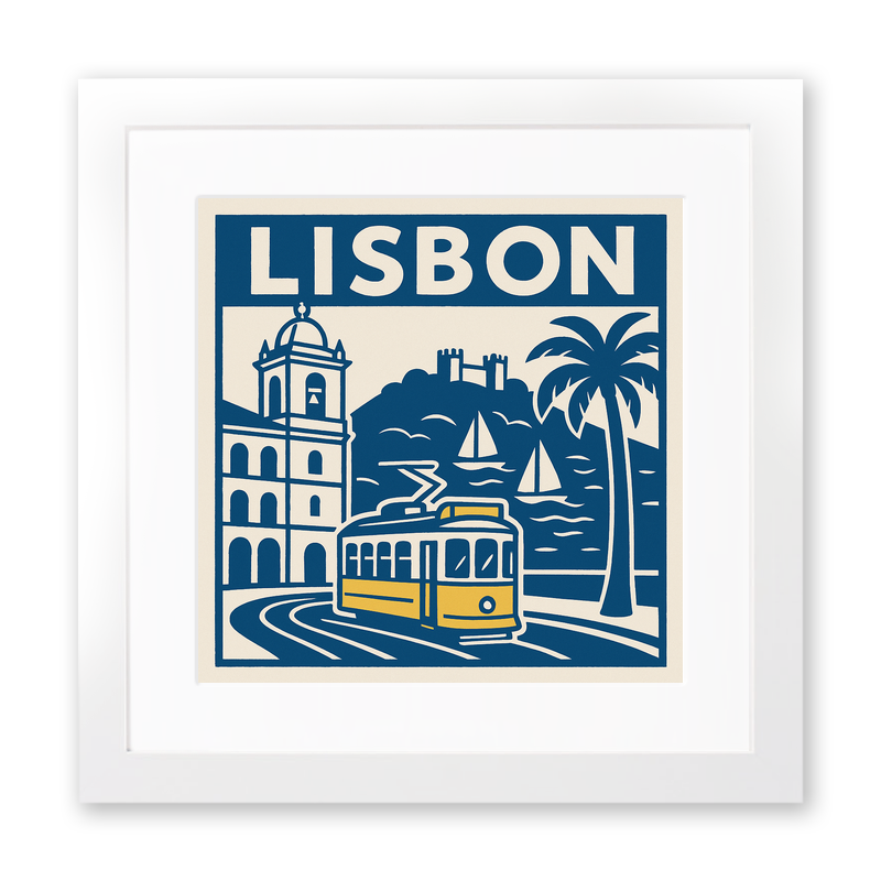 Cities Linoprint-Style Art (c162)
